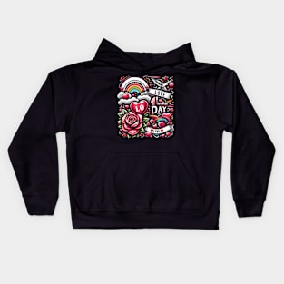 Love in Bloom: A Valentine’s Day Kids Hoodie